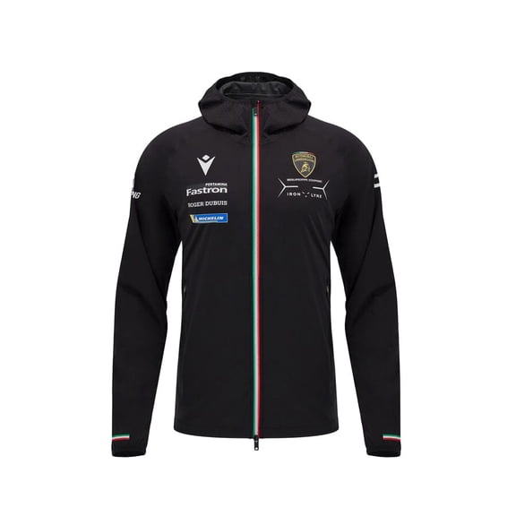 Automobili Lamborghini SC63 Hypercar Men's Team Rain Jacket - Black