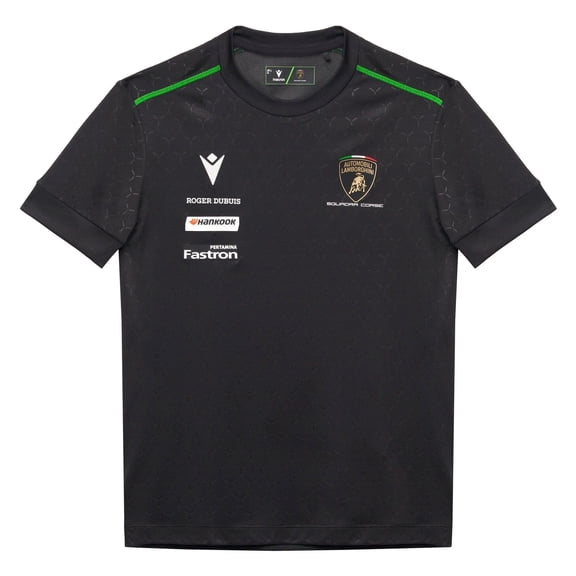 Automobili Lamborghini Squadra Corse 2026 Kids Team T-Shirt - Black, XL