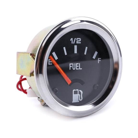 Automotive 2inch 52mm 12V Fuels Levels Meter Oil Quantity Gauge with Bright LED Screen Suitable for Competitive Car
