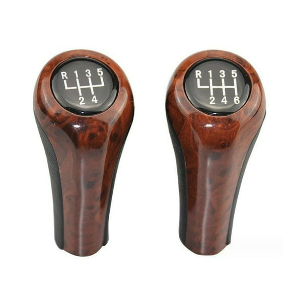 Automotive 5/6 Speed Woodgrain Leather Shift Knob Accessory For Bmw E30 E36 E46 E39 E34 Z3 E53 Direct Replacement 6Speed Fangkenuo
