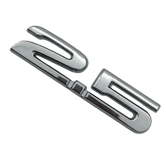 Automotive Accessory 3D ABS 2.0 2.5 Shaped Car Emblems Badge Decal Sticker Decorative Rear Trunk Badge Sticker