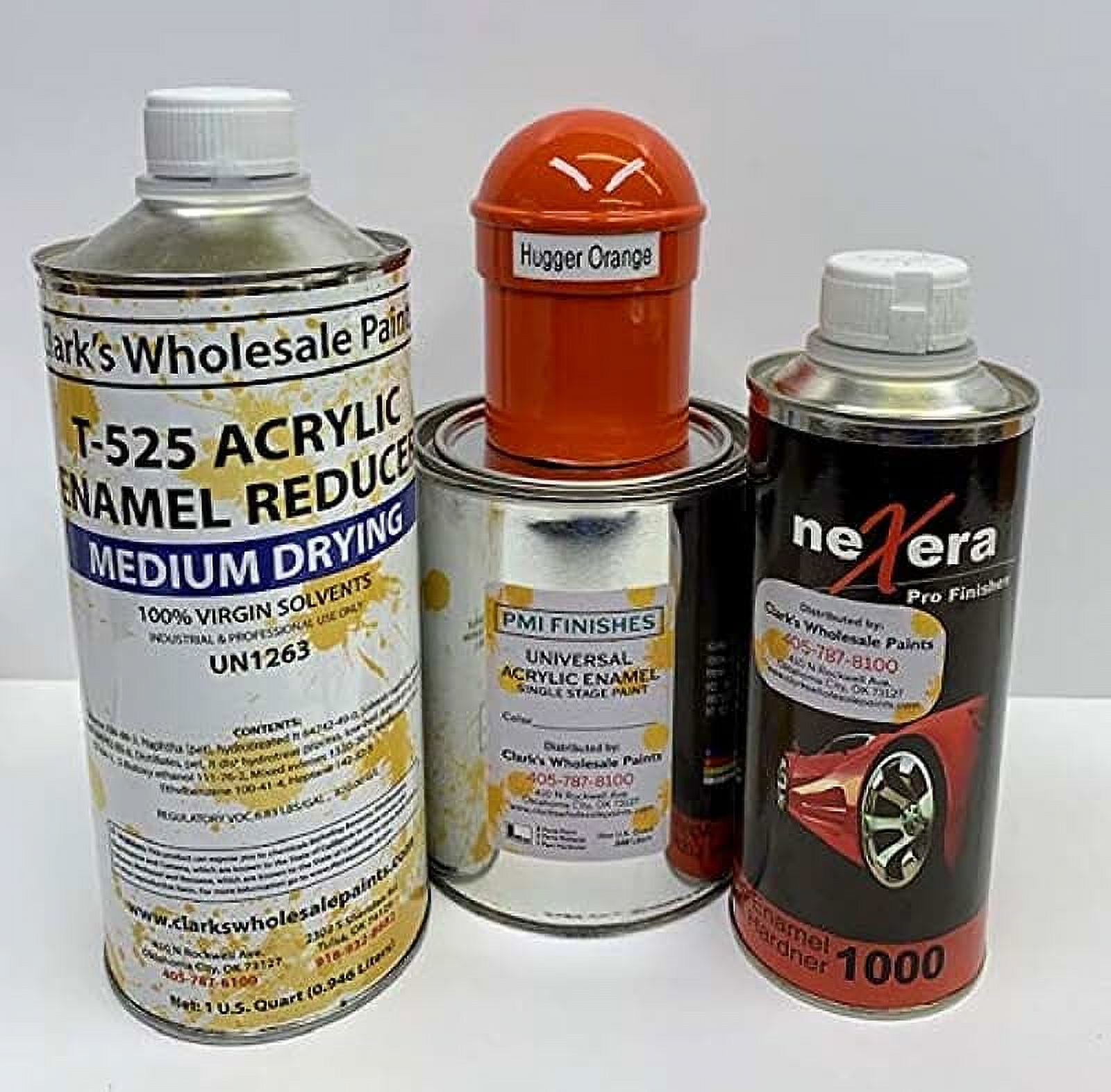Automotive Acrylic Enamel Single Stage Paint (Quart Kit, Hugger Orange)