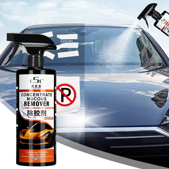 Automotive Adhesive Remover, 500ML Multi-Surfaces Glues Cleaners for Stubborn Stains and Grease, Includes Scraper Tool for Cars, Trucks and Home Use