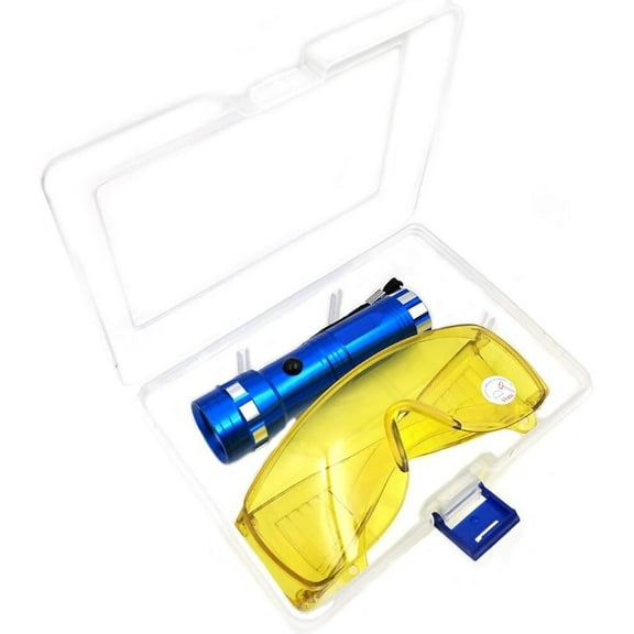 Automotive Air Conditioning Flashlight Leak Detector Tool Car AC Leak Test UV Glasses Backlight HVAC &R