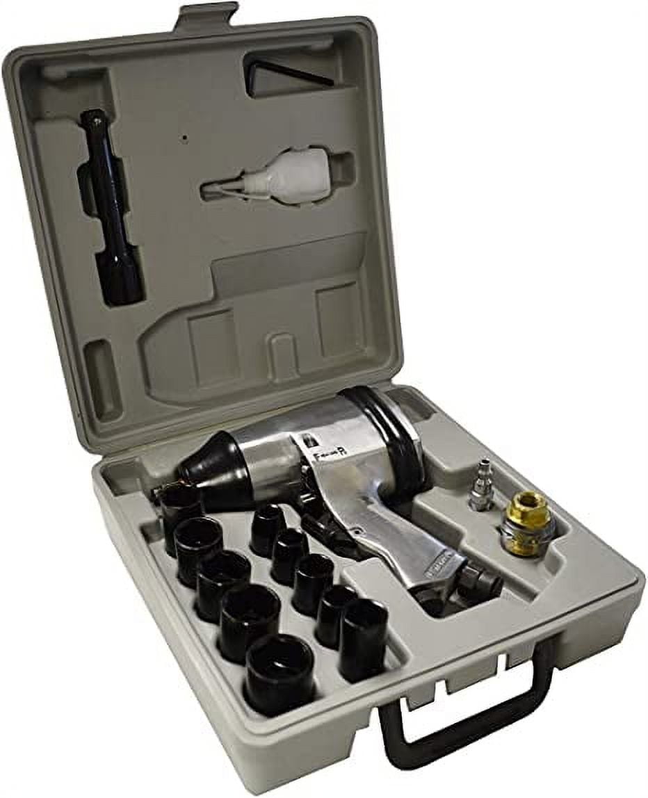 Automotive Air Impact Wrench Kit 1/2" Drive (10 Most Common METRIC