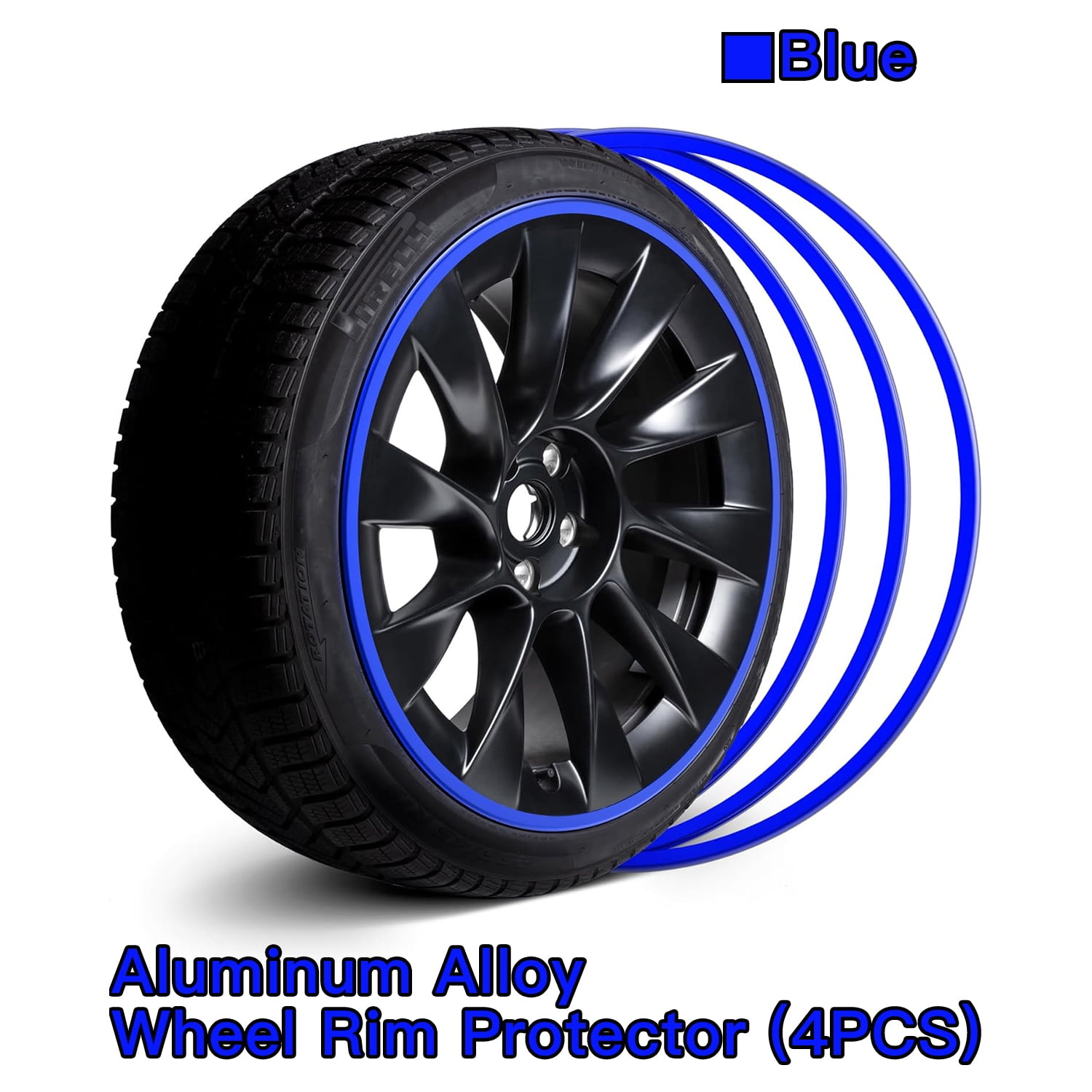 Reflective Rim Protector Automotive Alloy Wheel Rim Protector - Covering The Entire Rim of The ...