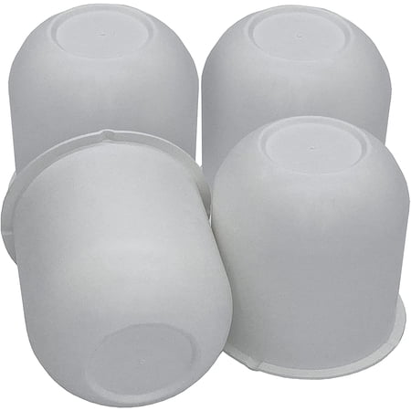 Automotive Authority 3.125" Wheel Covers & Hub Caps White fits Camper RV, 4 Pack