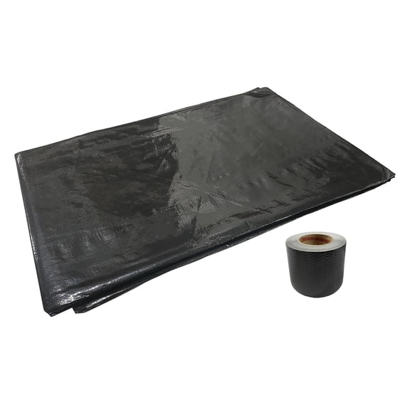 Automotive Authority, Black Polyethylene 10' Underbelly/Belly Bottom Kits, for RV