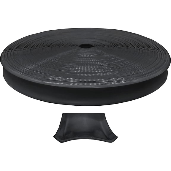 Automotive Authority Insert Molding Trim Screw Cover RV Vinyl Black, 1"