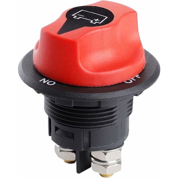 Automotive Battery Disconnect Switch Main Switch 100A On Off Mounted Power Switch for Motorcycle Truck Car Boat 12V 24V to 32V