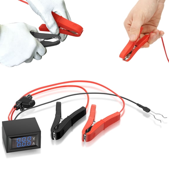 Automotive Battery Drain Tester Discover Hidden Battery Issues with Digital Display Car Draw Test Tool and Leakage Detector for Truck RV Motorcycle ATV Boat