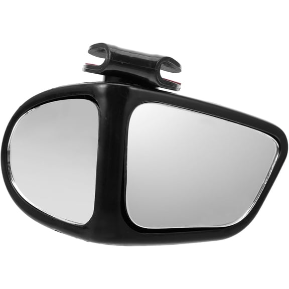 Automotive Blind Spot Mirror, Wide Angle Auxiliary Mirror For Reversing, Checks Front And Rear Wheels, For Driver Side, Black, 1 Piece
