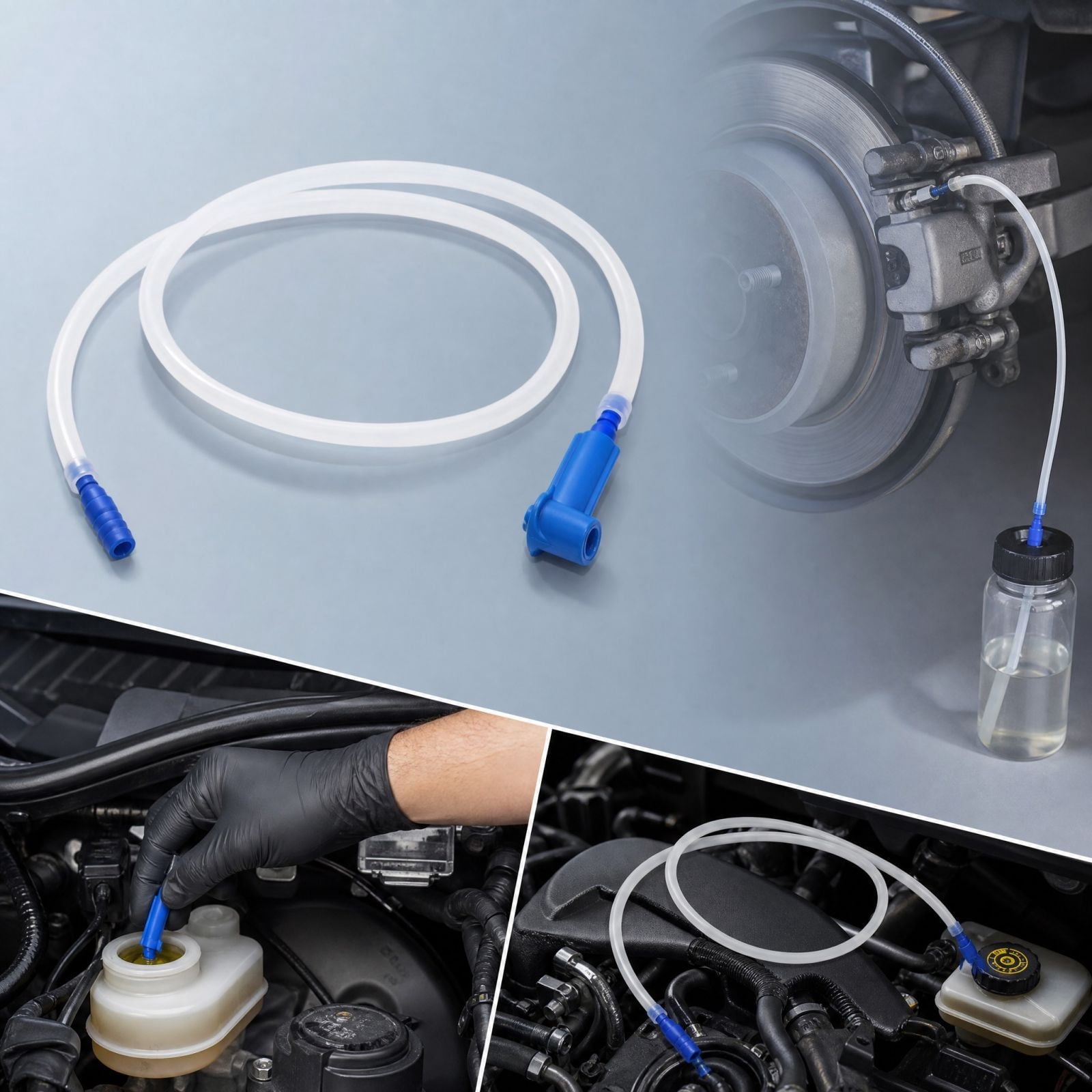 Automotive Brake Fluid Bleeding Hose with Quick Connect Adapter ...