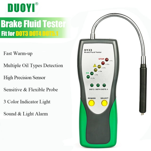 DY23 Automotive Brake Fluid Tester, Digital Oil Quality & Water Content