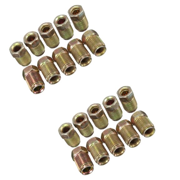 Automotive Brakes Line Connector 10mm Fitting Easy Installation Optimized Fluid Dynamics Designs For 3/16 Inch Brake Tubes