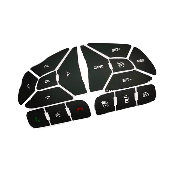 Automotive Button Cover Stickers Decals High Adhesion PVC Materials For Controls Scratch Proof