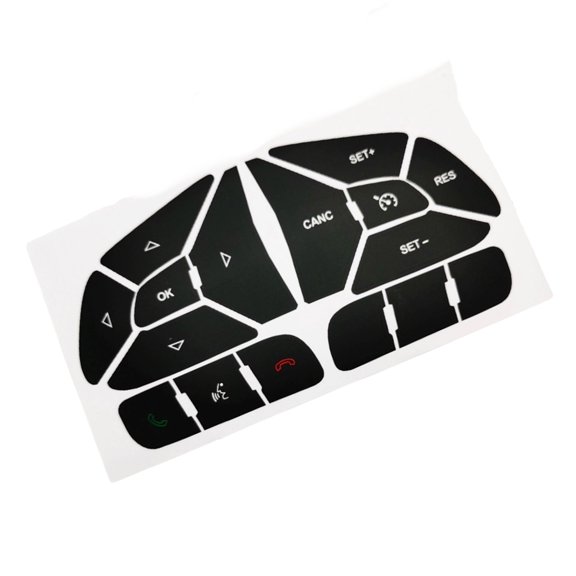 Automotive Button Cover Stickers Decals High Adhesion PVC Materials For Controls Scratch Proof