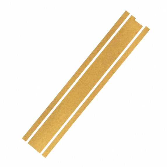 Automotive Car Hood Decal Sticker, Striped Design, Personalized Vehicle Exterior, Body Modification Accessory Decoration Gold