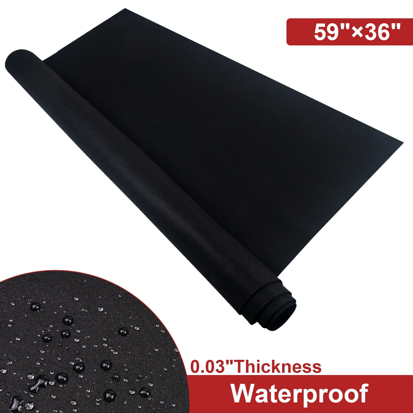 Automotive Carpet Upholstery Replacement 59 inch x 36 inch Trunk Liner Under Pad Cover