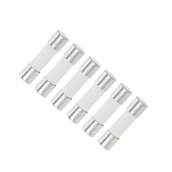 Automotive Cartridge Fuse 8A 250V 5x20mm Slow Blow Replacement for Car Stereo Audio Alarm Amplifier Ceramic 6pcs