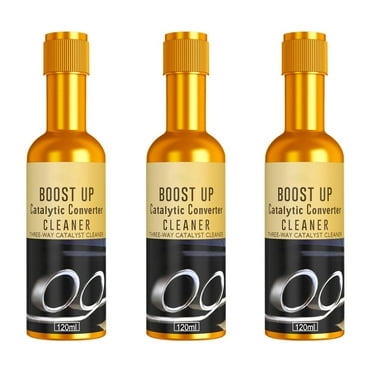 Automotive Catalytic Converter Cleaner | Carburetor Throttle Carbon Removal Gasoline Additive | Exhaust Gas Engine Cleaning Agent | 120ml x 2/3/4/5 Pack | Improve Vehicle Performance