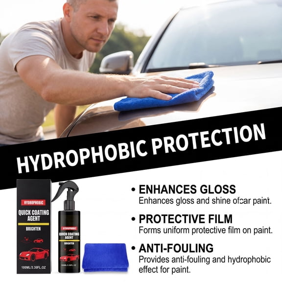 Automotive Ceramic Coating 100ml, High Gloss Car Paint for Long Lasting Protection and Easy DIY Application
