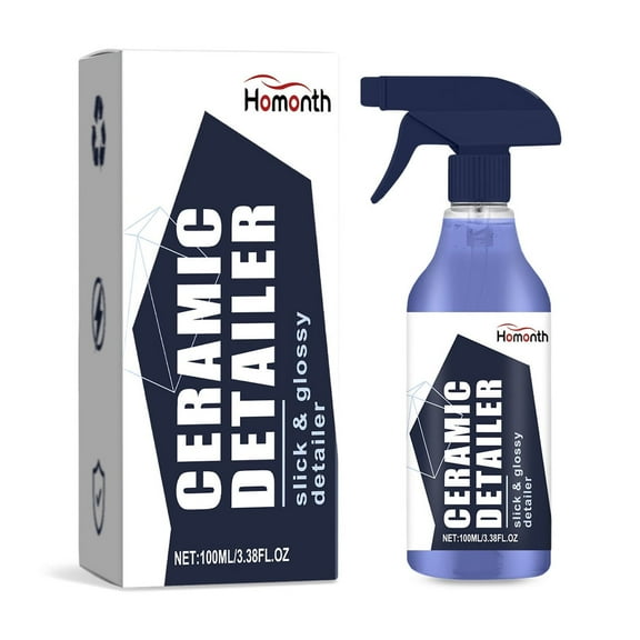 Automotive Ceramic Coating Spray, Waterproof Car Paint Maintenance, SiO2 Detail Spray for Wheels, Glass, Hydrophobic Protection, Gloss Finish