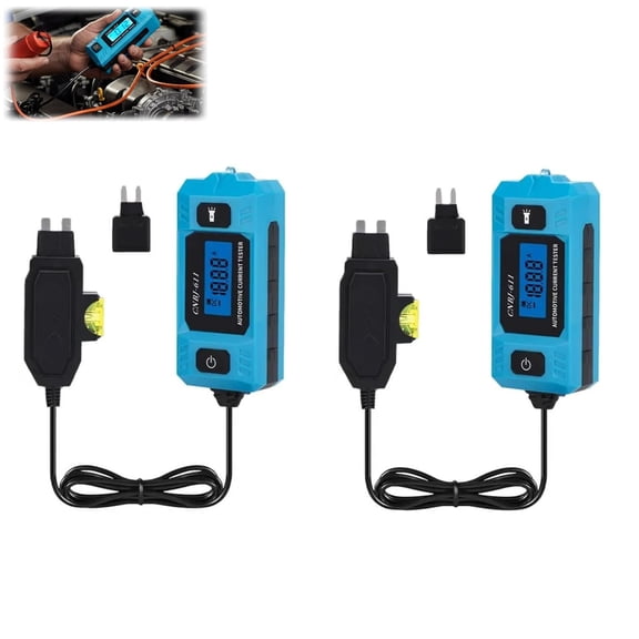 Automotive Circuit Fault Probe Tester,0.01A–19.99A High-Precision Digital Current Tester with LED Display & Front Lighting,Shockproof Rubber Grip for Relay,and Short Circuit Diagnosis in Vehicles