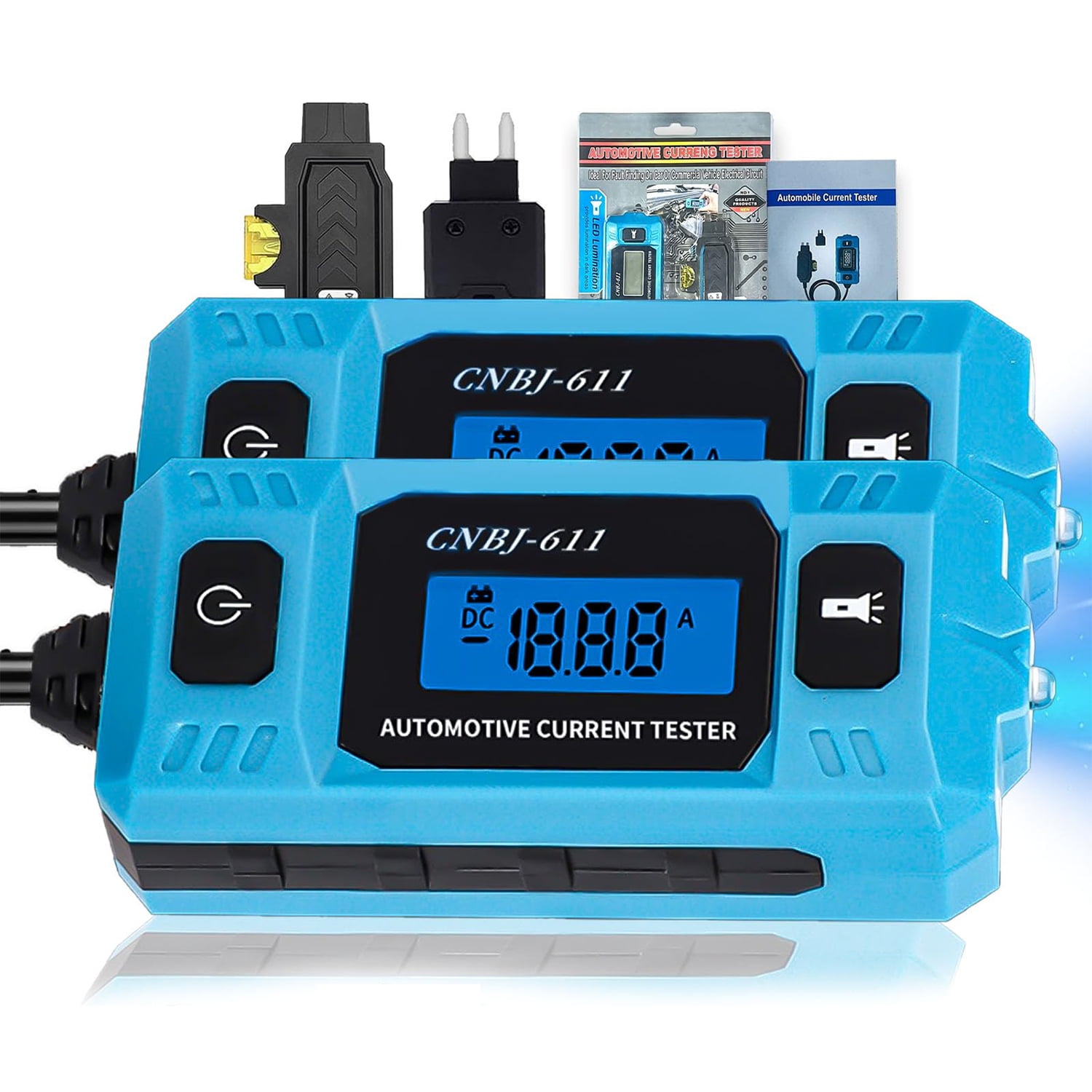 Automotive Circuit Fault Probe Tester | 20A 48V High-Precision Car Relay Fuse Blade Checker with LED Display