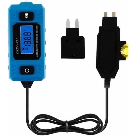 Automotive Circuit Fault Probe Tester, 20A 48V High-Precision Fuse Tester with Backlit LCD Display & LED Work Light, Professional Electrical System Diagnostic Tool for , & RVs