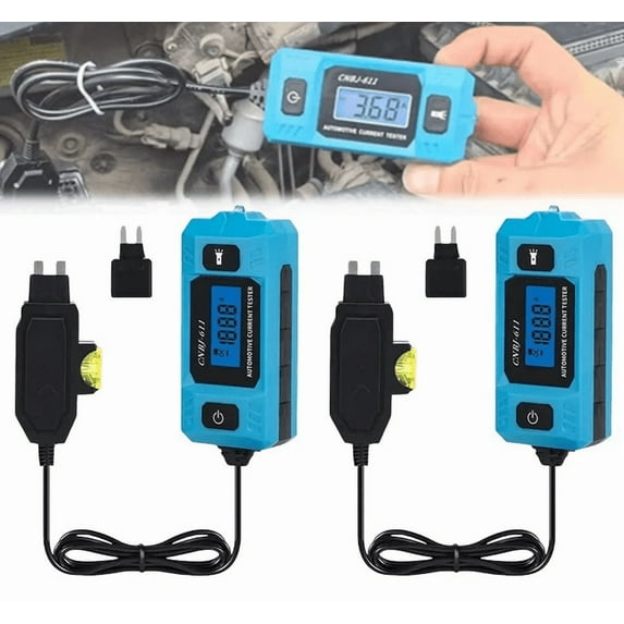 Automotive Circuit Fault Probe Tester, Automotive Current Tester with Precise Measurement, Car Fuse Curreng Test Tool with Display, for Fault Finding on Car or Vehicle Eleclrical Cireuit 2PC