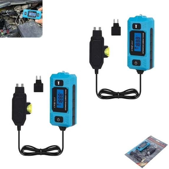 Automotive Circuit Fault Probe Tester, Automotive Open & Short Finder, Car Relay Fuse Blade Checker, 20A 48V Wire Tracer with LED Display and Lighting, Portable High-Precision Current Tester(2PC)
