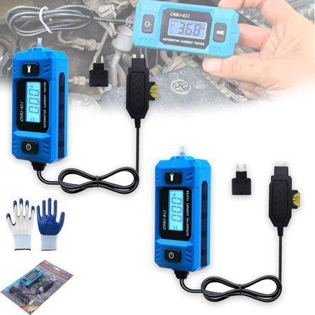 Automotive Circuit Fault Probe Tester, Blade Fuse Tester with LED Display Up to 48V, Car Circuit Current Amp Checker for Fuse Box Diagnostics