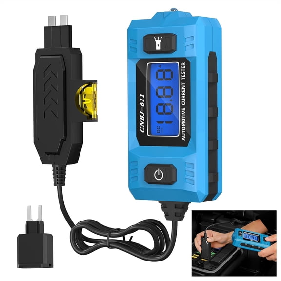 Automotive Circuit Fault Probe Tester CNBJ-611 for Car Fuse Testing Max 48V, Blade Fuse Tool with 23A Battery for Mechanics & DIYers (K)