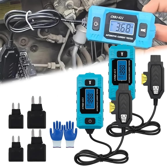 Automotive Circuit Fault Probe Tester, Circuit Breaker Finder and Relay Tester, 2026 Portable 20A 48V High-Precision Car Fuse Tester with LED Display & Light