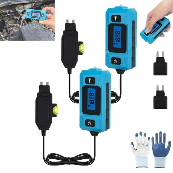 Automotive Circuit Fault Probe Tester, Portable High-Precision 20a 48v Car Circuit Probe Tester with Led Display & Front Lighting, Water Proof Car Relay Fuse Blade Checker for Various Vehicles