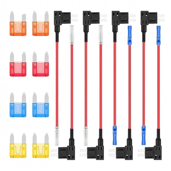 Automotive Circuit Fuses Adapters Kits with Puller Suitable for Car SUV Boats Safe Circuit Extension