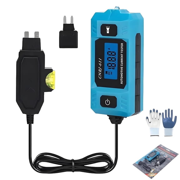 Automotive Circuit Tester, Portable High-Precision 20a 48v Automotive Circuit Fault Probe Tester with LED Display & Front Lighting, Suitable for All Types of Vehicles