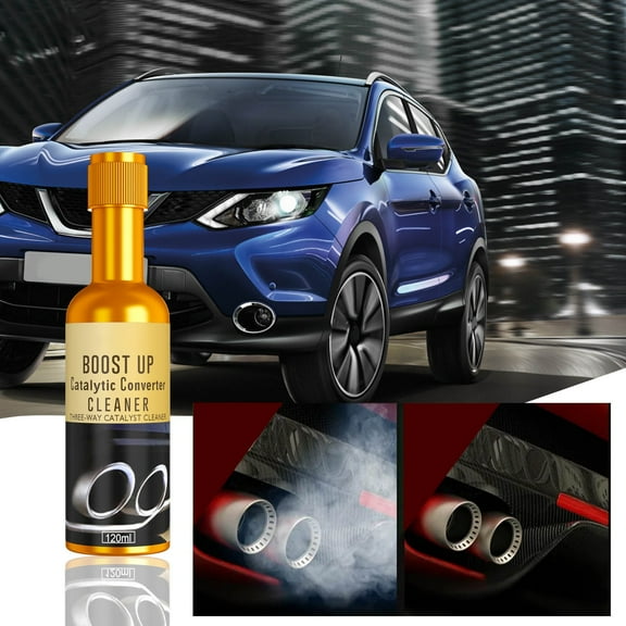 Automotive Cleaning Agent, Rvkxad Carburetor Throttle Engine Disassembly Cleaner, 120ml Carbon Deposit Removal Exhaust Gas Cleaner, Gasoline Additive for Catalytic Converter Maintenance