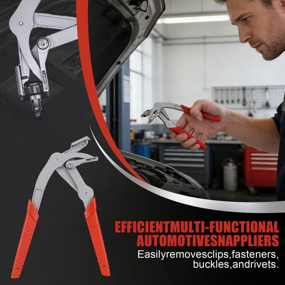 Automotive Clip Removal Tool Trim Panel Pliers Heavy-Duty Car Fastener Remover for Door Panels Rivets Push Pins – Auto Interior Trim Repairs Kit Upholstery Clip Puller A