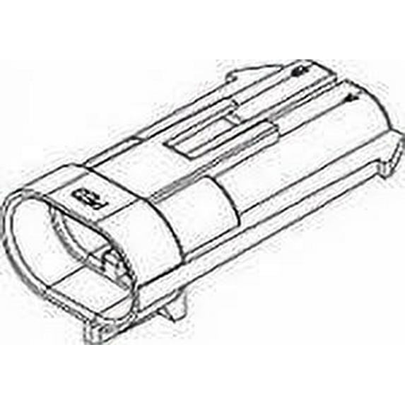 Automotive Connectors 2P MALE BLACK 480 SERIES 42 AMPS (5 pieces)