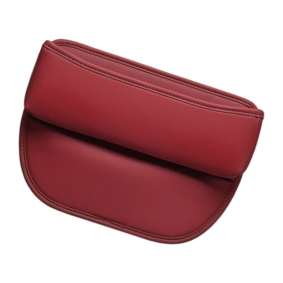 Automotive Console Storage Box, Brown Leather Holder with Slots for Phone & Cards, Anti-Slip Mat for Vehicle Interior