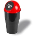 thumbnail image 1 of Automotive Cup Holder Garbage? Mini car Trash can, Small Automatic Portable Trash can with lid, for car Home Office (Red), 1 of 10