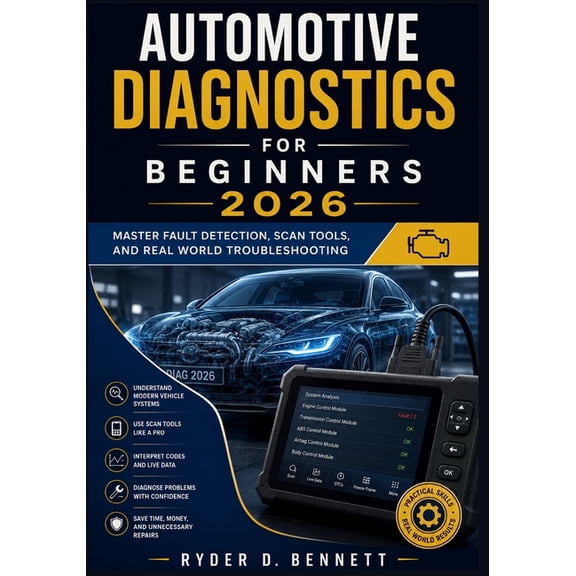 Automotive Diagnostics for Beginners 2026: Master Fault Detection, Scan Tools, and Real World Troubleshooting, (Paperback)