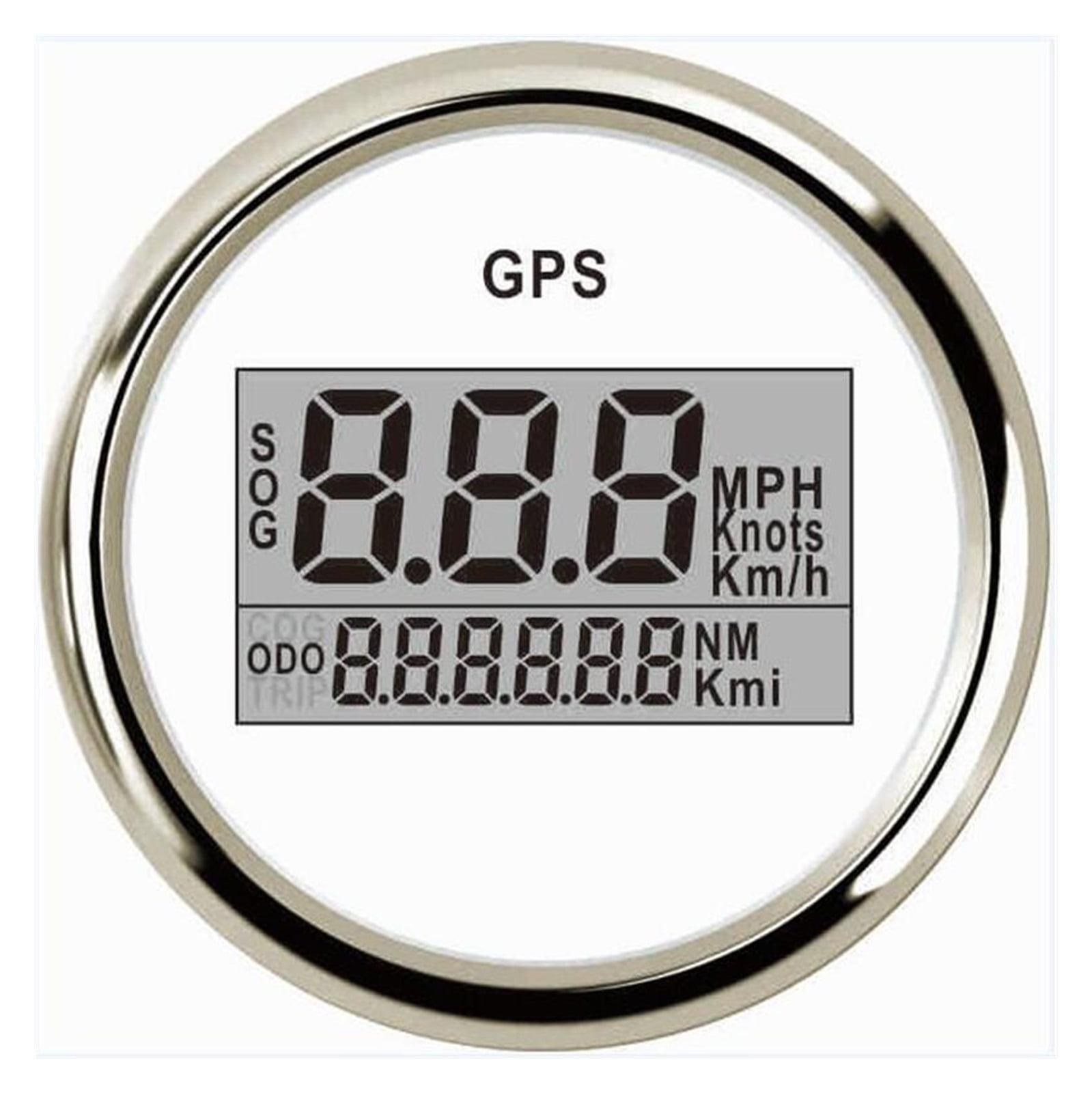 Automotive Digital GPS Speedometers 0999Km/H Mph Knots Odometers Boat