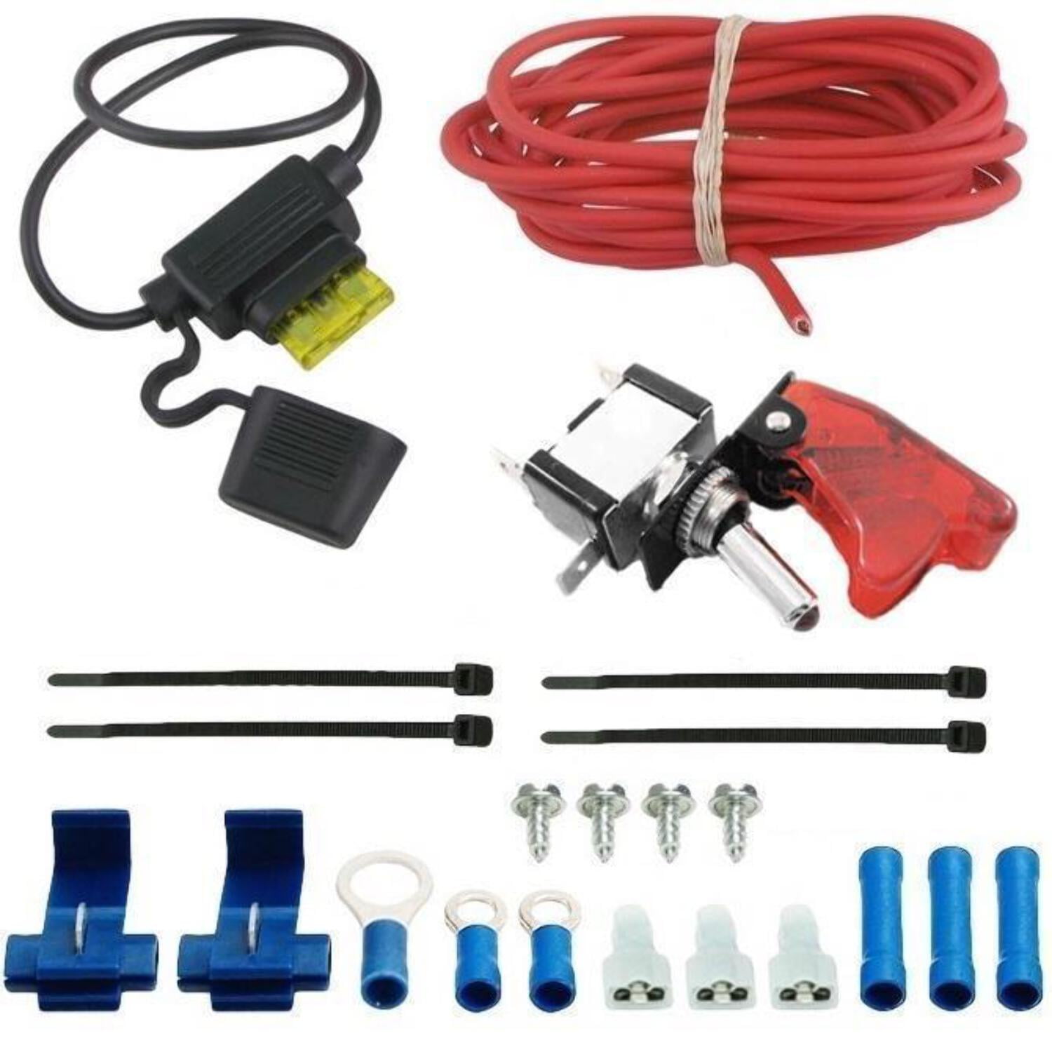 Universal Radiator Fan Switch Universal Automotive Electric Radiator Cooling Fan with Manual Rocker ...