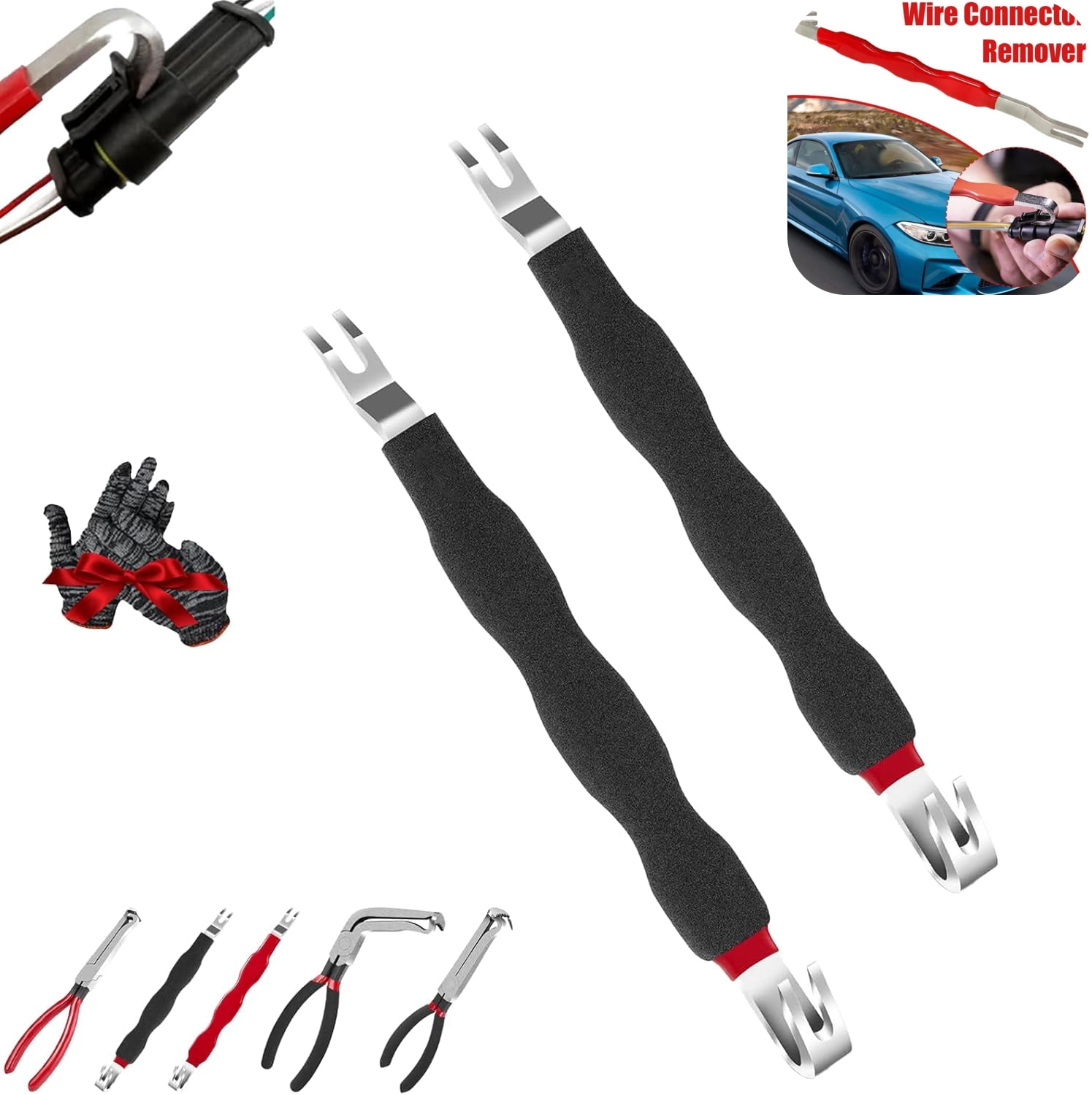 2PCS Automotive Electrical Terminal Connector Separator Removal Tool 7