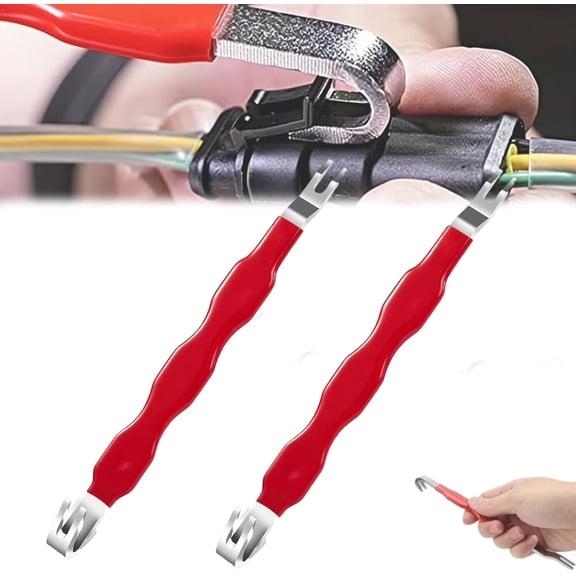 Automotive Electrical Terminal Connector Separator Removal Tool, Universal Electrical Connector Removal Tool for Cars, Trucks, and SUVs for Vehicle Wiring Systems(2pcs)