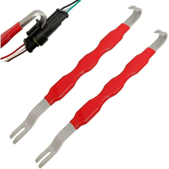 Automotive Electrical Terminal Connector Separator Removal Tool, Universal Plug Connector Remover for Cars, Multifunction Electrical Disconnect Tool for Most Vehicle Wiring Systems(2PCS)