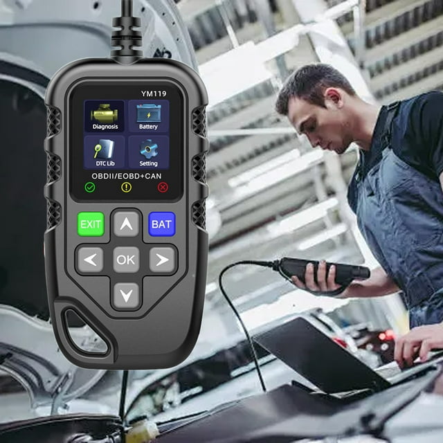 Automotive Engine and Battery Tester, OBD Fault Diagnosis Tool, Real-Time Data Display, Multi-Vehicle Compatibility, Easy Operation Car Diagnostic Device
